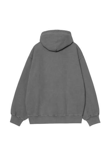 Carhartt WIP Hooded Vista Sweat - Black Garment Dyed