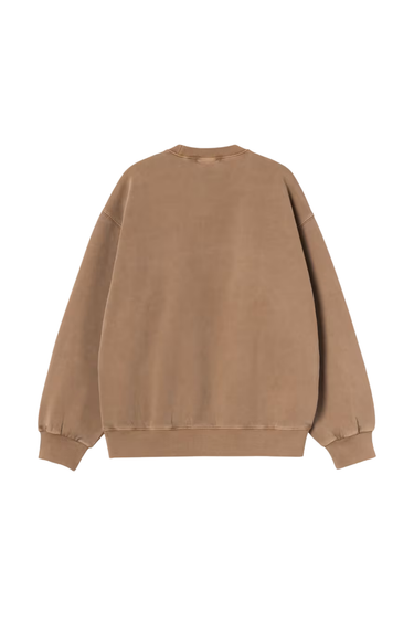 Carhartt WIP Vista Sweatshirt - WIP H Brown, Garment dyed
