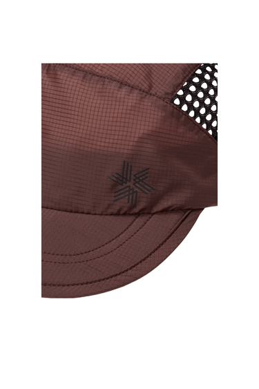 Goldwin Compact Run Mesh Cap - Red Carnelian