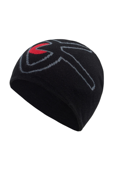 District Vision Merino Wool Beanie - Black/Red