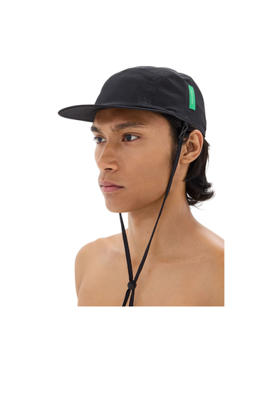 District Vision Perforated Strap Hat - Black