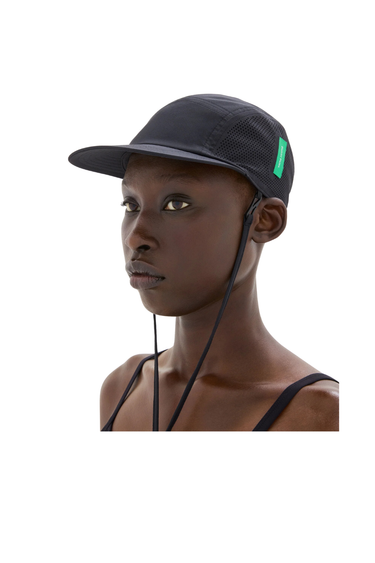 District Vision Perforated Strap Hat - Black