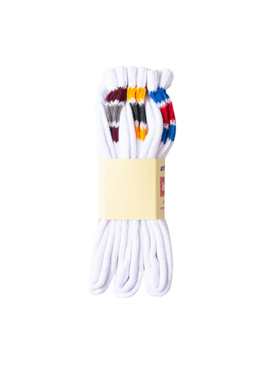 Healthknit Socks 3 Pack - White/Blue/Burgundy/Yellow