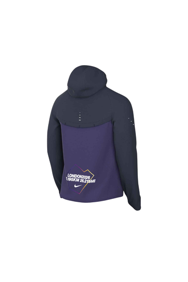 Nike Stride Men's Repel Running Jacket - MIDNIGHT NAVY/COURT PURPLE