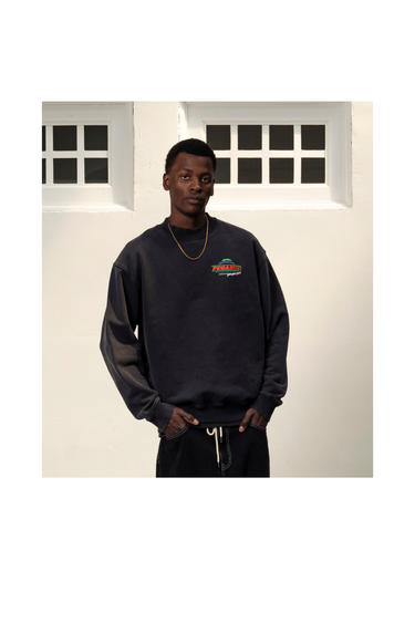 Goodies Sportive Motor Oil Black Crewneck Sweatshirt - Black