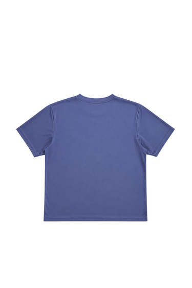PROGRESS RUNNING CLUB JAPAN 'HACKNEY' TECH TEE - INDIGO / GREY