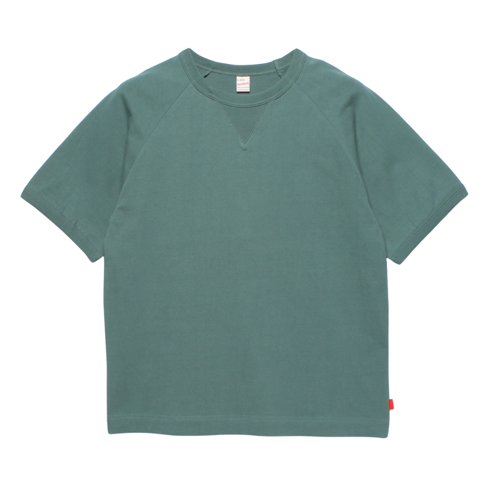 Healthknit Short Sleeved Sweater In Teal Green