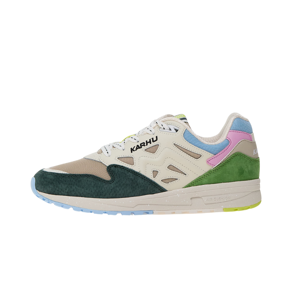 Karhu Legacy 96 In Piquant Green And Silver Lining