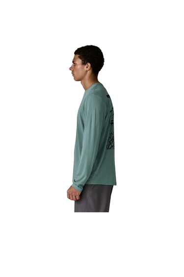 Patagonia Long-Sleeved Capilene® Cool Daily Shirt Cloud Crag - Blue Sage / Light Blue Sage x-dye (Copy)