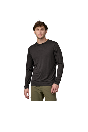 Patagonia Long-Sleeve Capilene® Cool Merino Blend Graphic Shirt - Black