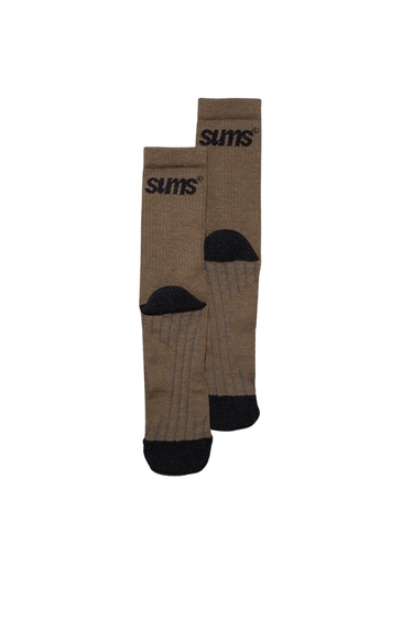 SUMS MERINO SOCKS - BROWN