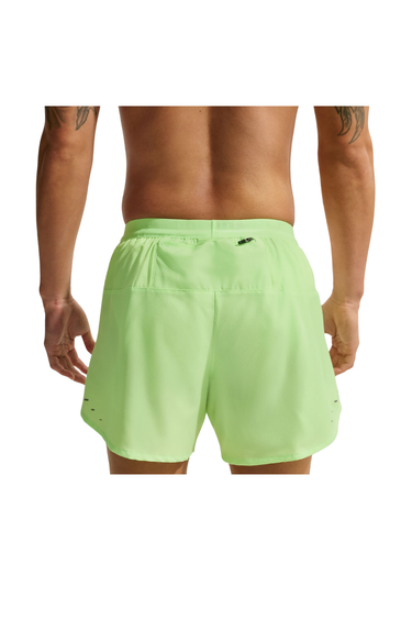 Nike Stride Men's Dri-FIT 5" Brief-Lined Running Shorts - LIME BLAST/REFLECTIVE SILV