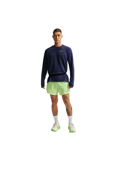 Nike Stride Men's Dri-FIT 5" Brief-Lined Running Shorts - LIME BLAST/REFLECTIVE SILV