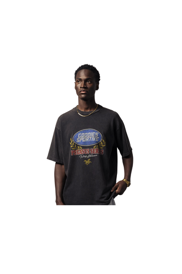 Goodies Sportive Fadeout Premium Caesar Tee - Fadeout BLACK