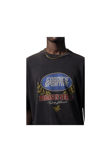 Goodies Sportive Fadeout Premium Caesar Tee - Fadeout BLACK