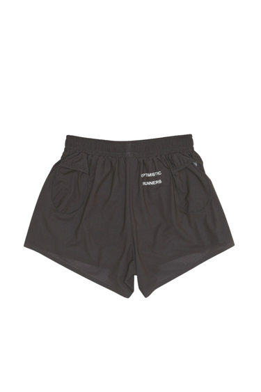 Optimistic Runners Perforated Shorts - Dark Brown