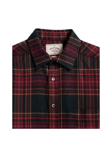 Portuguese Flannel Bravio Shirt - Red/Green/Yellow