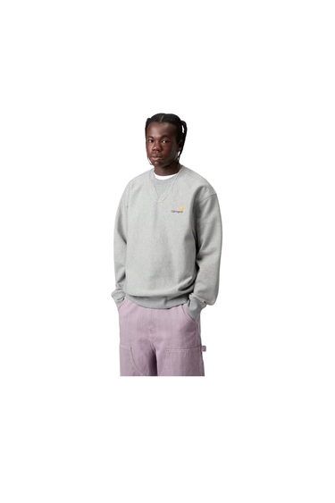 Carhartt WIP American Script Sweatshirt - Ash Heather