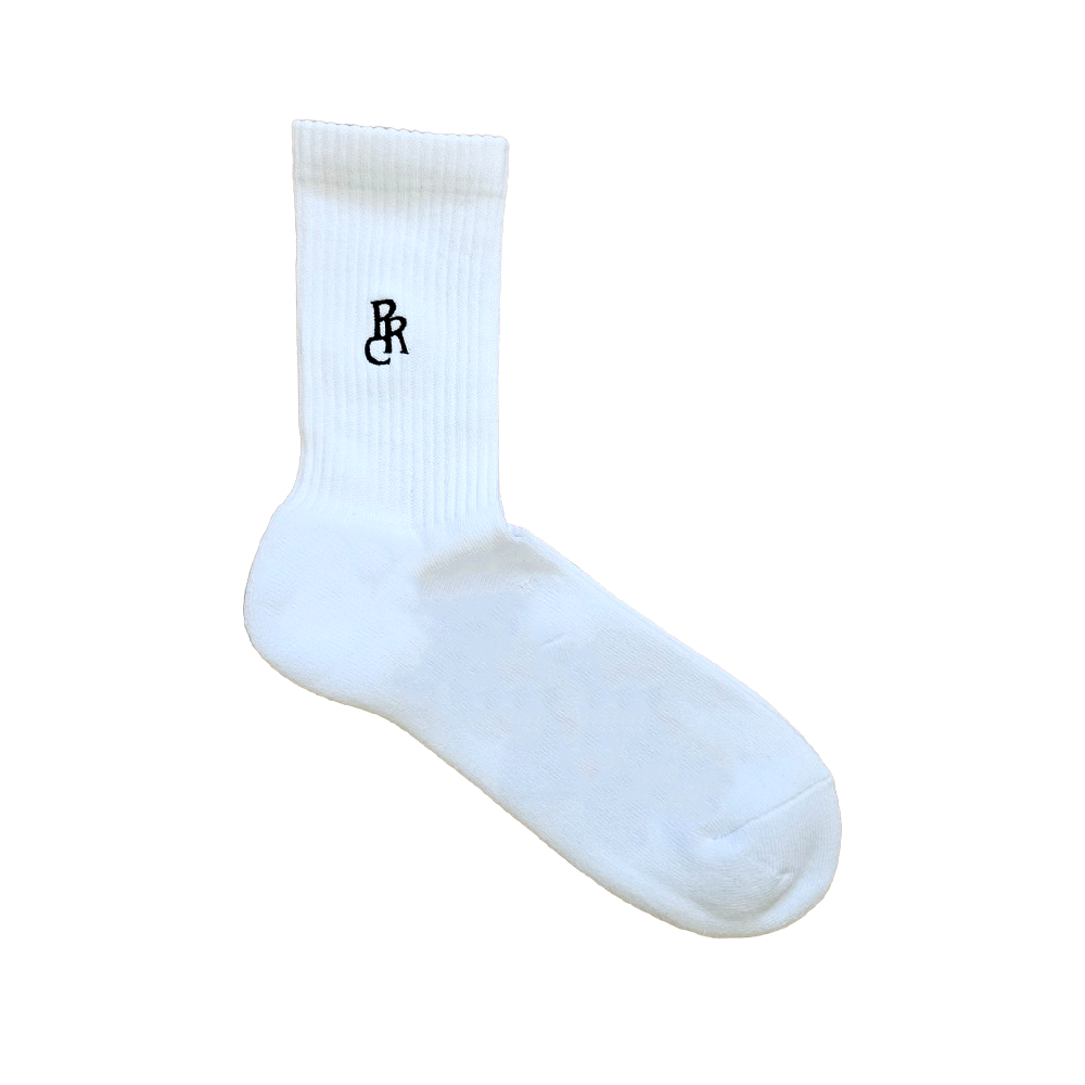 Progress Running Club 'PRC' Logo Socks In White