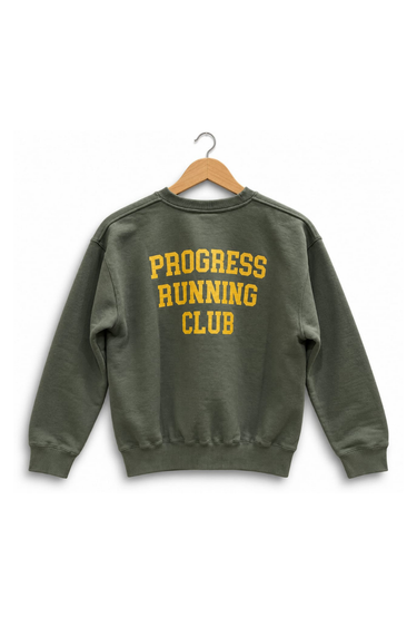 Progress Running Club Japan 'P Runner' Sweatshirt - Olive