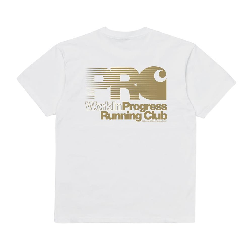 Carhartt WIP x Progress Running Club 'Work In Progress Running Club' T-Shirt In White
