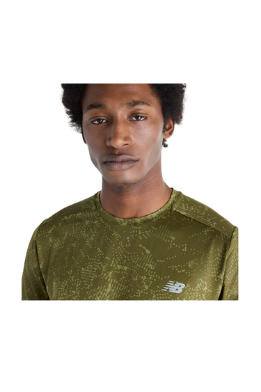 New Balance Sport Essential Printed T-Shirt - Alkaline Green