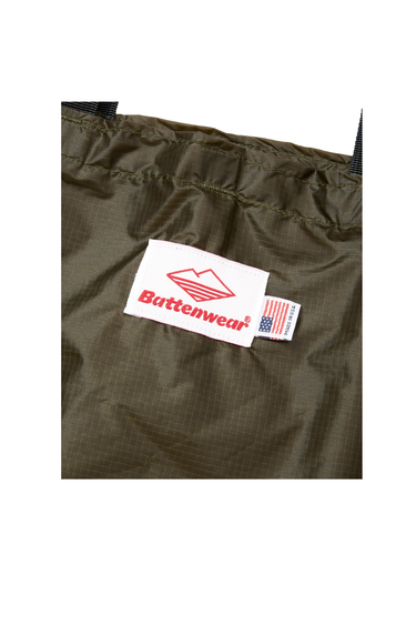 Battenwear Packable Tote - Olive Nylon / Black