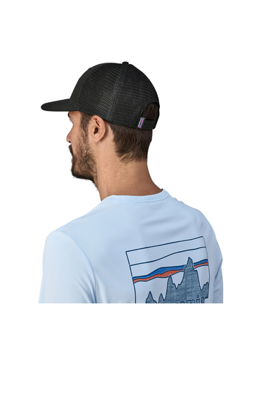 Patagonia P-6 Logo Trucker Hat - Black