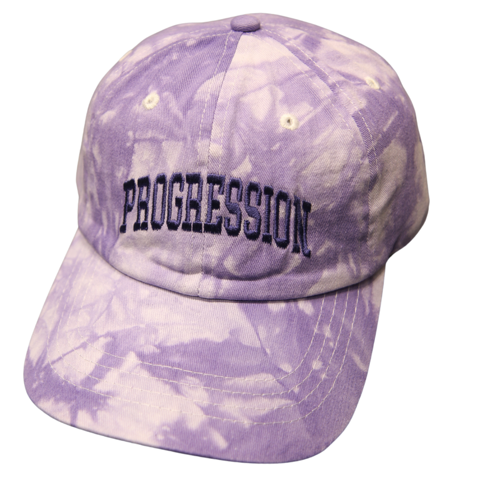 Progress Cotton Tiedye Cap - Purple – Progress Running Club