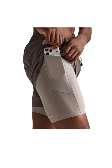 Bandit CoolGrid™ 2-in-1 Run Shorts - Cocoa