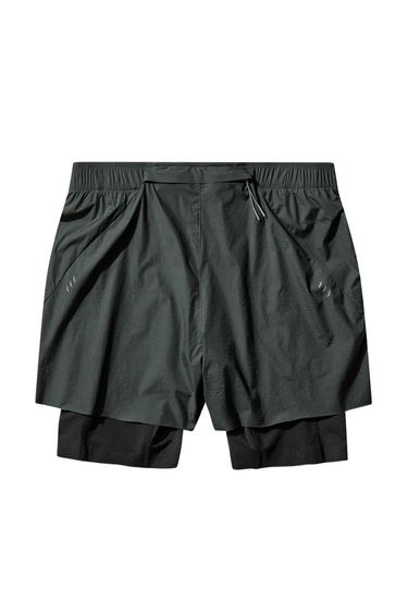 ROA Helder 5 Inch 2-in-1 Running Shorts - Dark Green