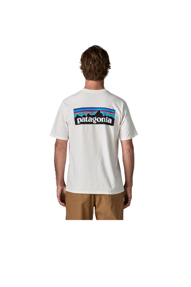 Patagonia P-6 Logo Responsibili-Tee® - Fiber White