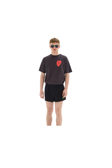 District Vision California Cotton Tee, Run in Love - Vintage Black