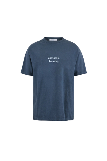 District Vision California Cotton Tee, Wave Runner - Warm Blue