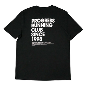 Progress Running Club Club Classic Short Sleeve T-Shirt In Black And White