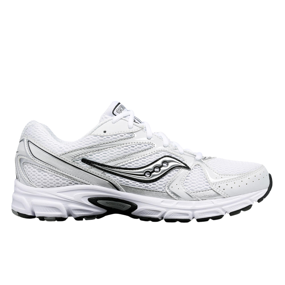 Saucony Grid Ride Millenium In White And Silver