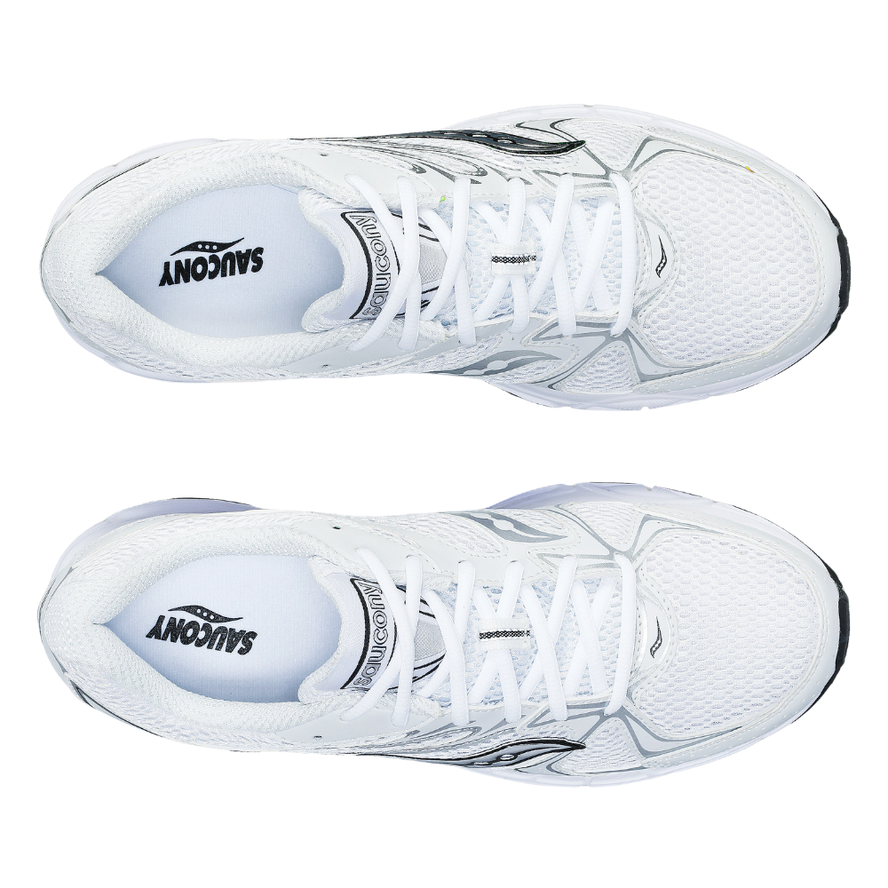 Saucony Grid Ride Millenium In White And Silver
