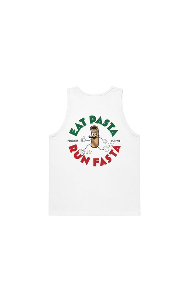 PROGRESS RUNNING CLUB JAPAN 'EAT PASTA' TANK TOP - WHITE