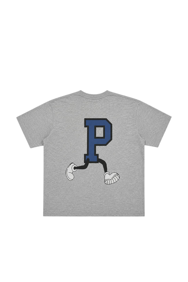 PROGRESS RUNNING CLUB JAPAN 'BIG P' TEE - Ash / Blue