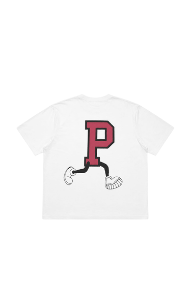 PROGRESS RUNNING CLUB JAPAN 'BIG P' TEE - WHITE / RED