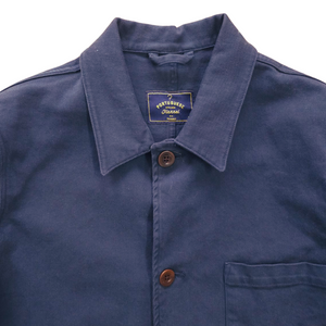 Portuguese Flannel Twill Jacket In Navy