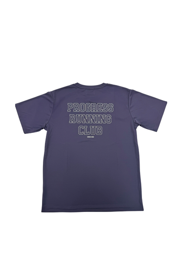 PROGRESS RUNNING CLUB JAPAN 'RUNNING P' TECH TEE - INDIGO / WHITE