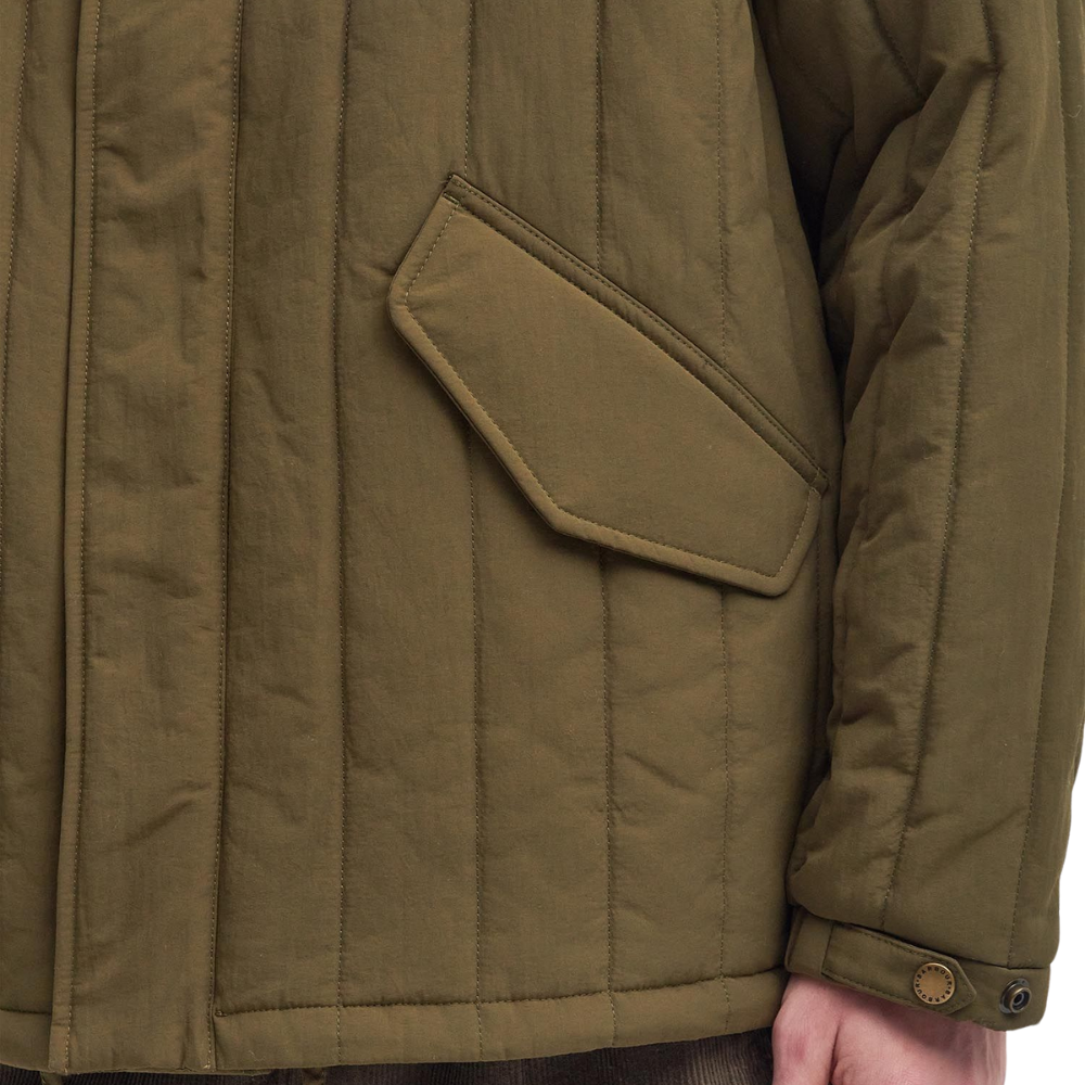 Barbour Vertial Field Quilted Jacket In Sage