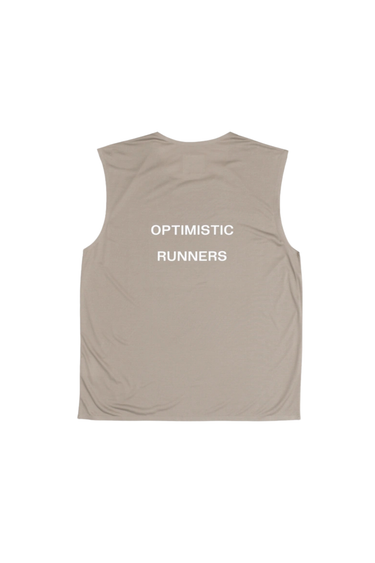 Optimistic Runners RECYCLED OR TANK TOP - Camel