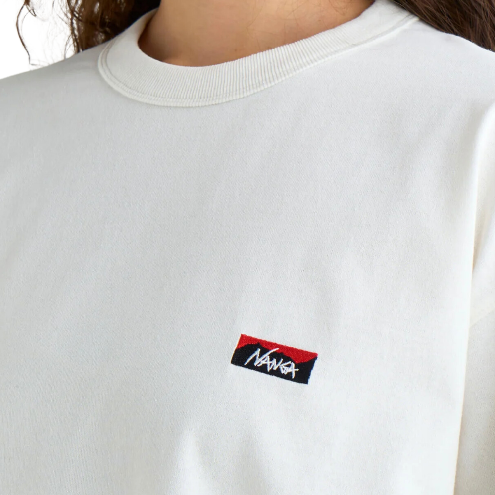 Nanga Eco Hybrid Box Logo L/S T-Shirt In White