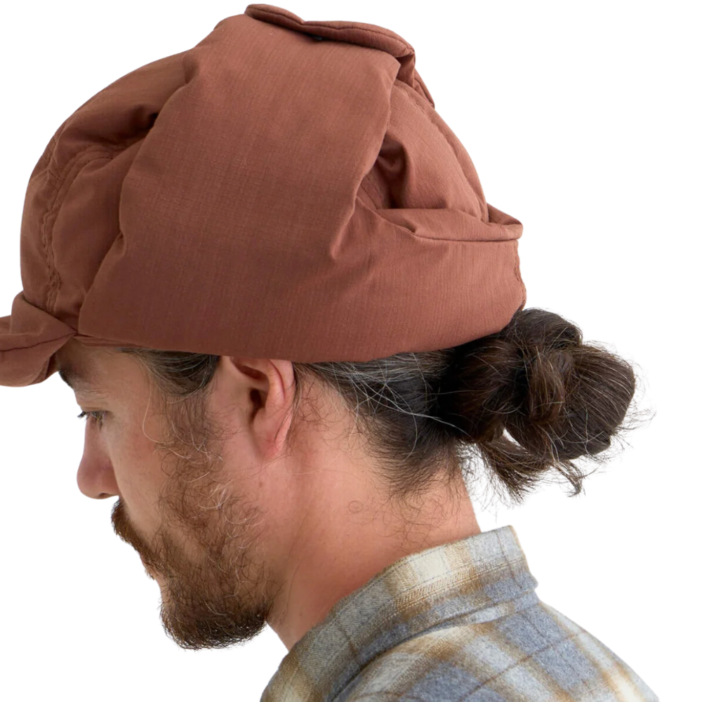 Nanga Hinoc Ripstop Ear Flap Cap In Brown