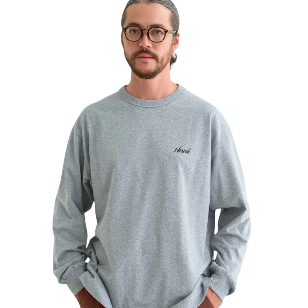 Nanga Eco Hybird 'Life Is A Journey' L/S T-Shirt In Grey