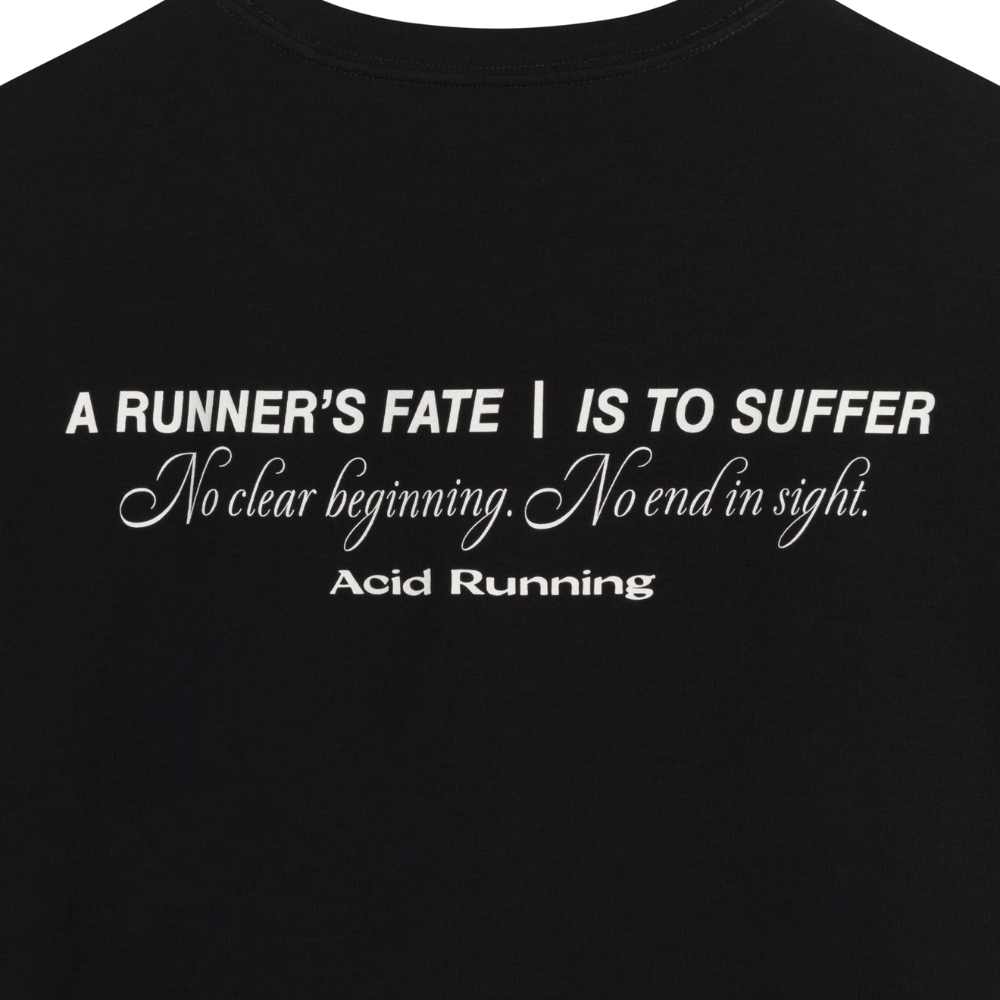 Acid Running 'Runners Fate' T-Shirt In Black