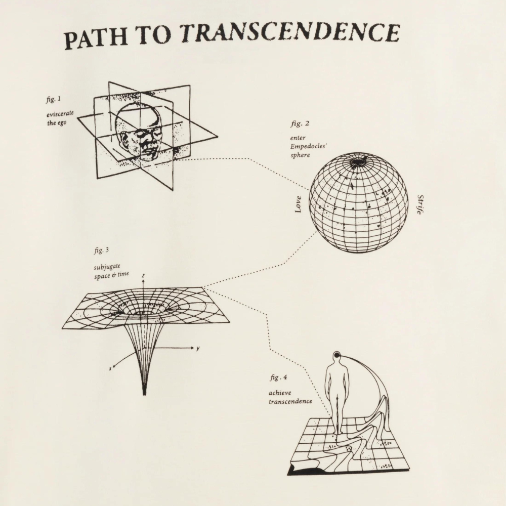 Acid Running 'Transcendence' T-Shirt In Bone