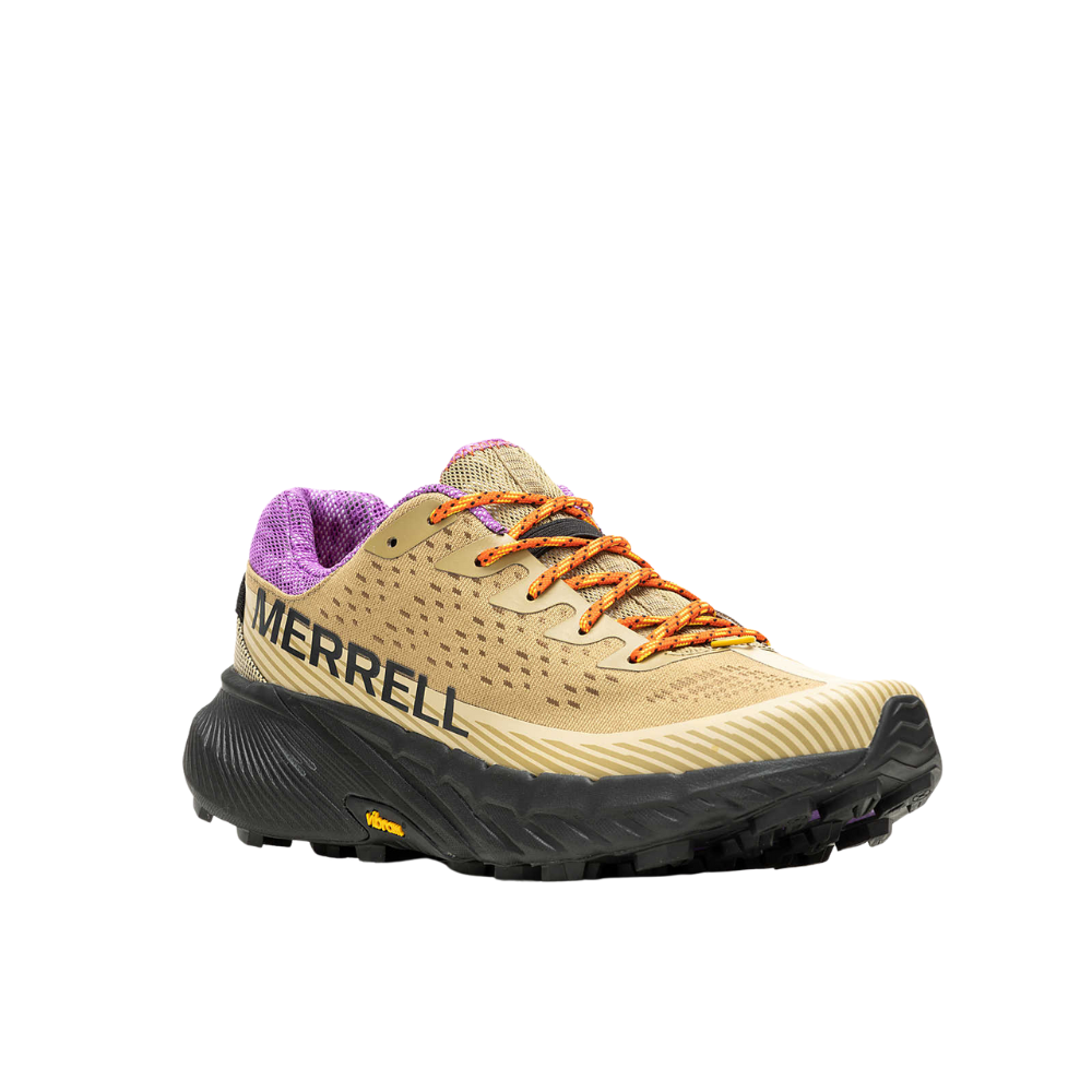 Merrell Agility Peak 5 In Khaki And Dewberry Progress Running Club